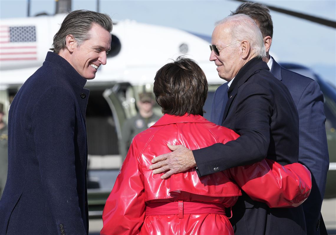 Biden Tours Beach Town Damaged By Massive California Storms ...