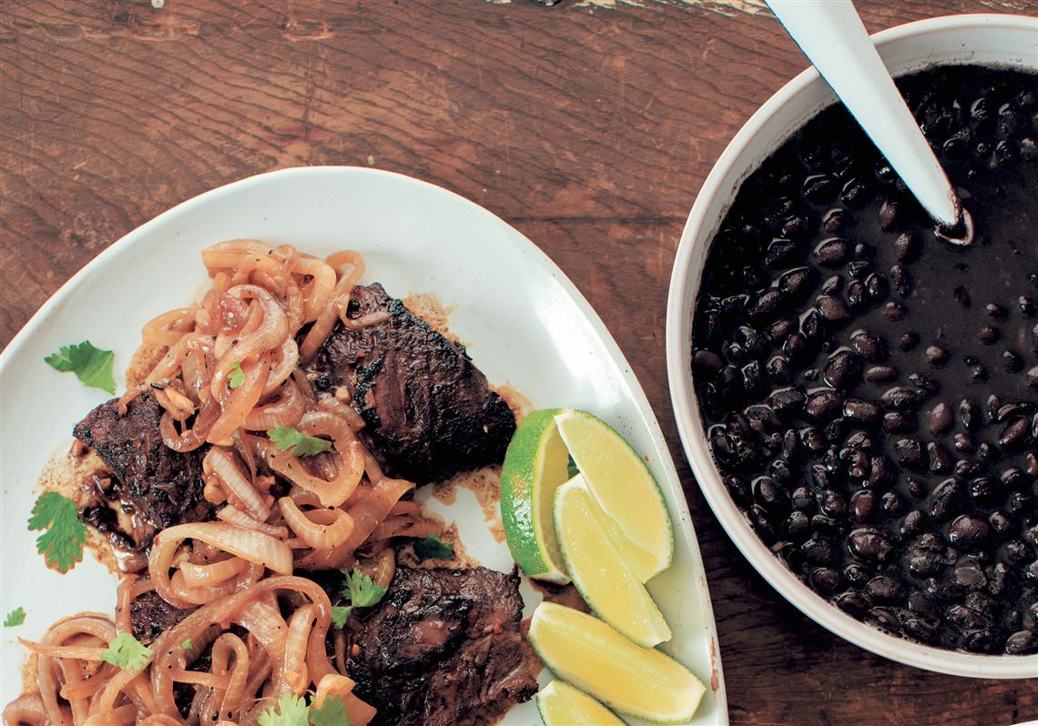 “Onions Etcetera” by Kate Winslow and Guy Ambrosino Bistec Palomillo