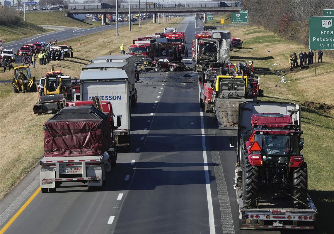 Dozens of vehicles wrecked in pile-up on South African motorway