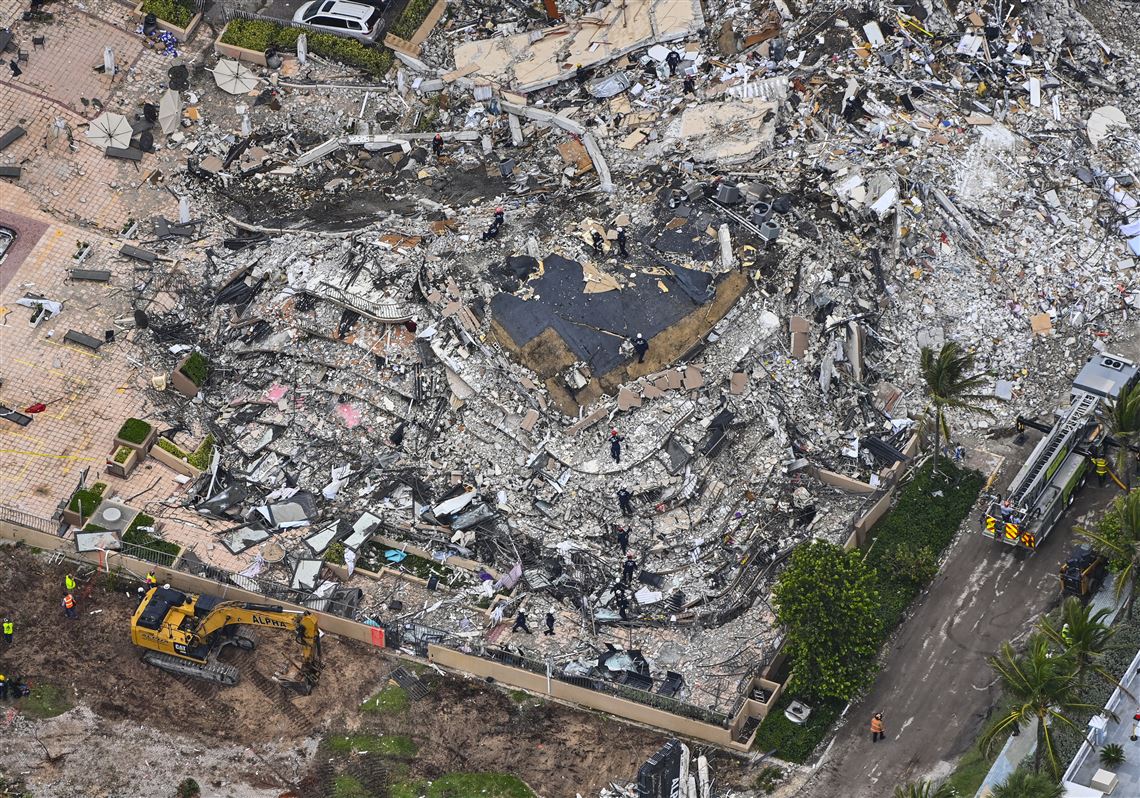 Deep Fire Slowing Rescue Effort At Collapsed Florida Condo Pittsburgh Post Gazette