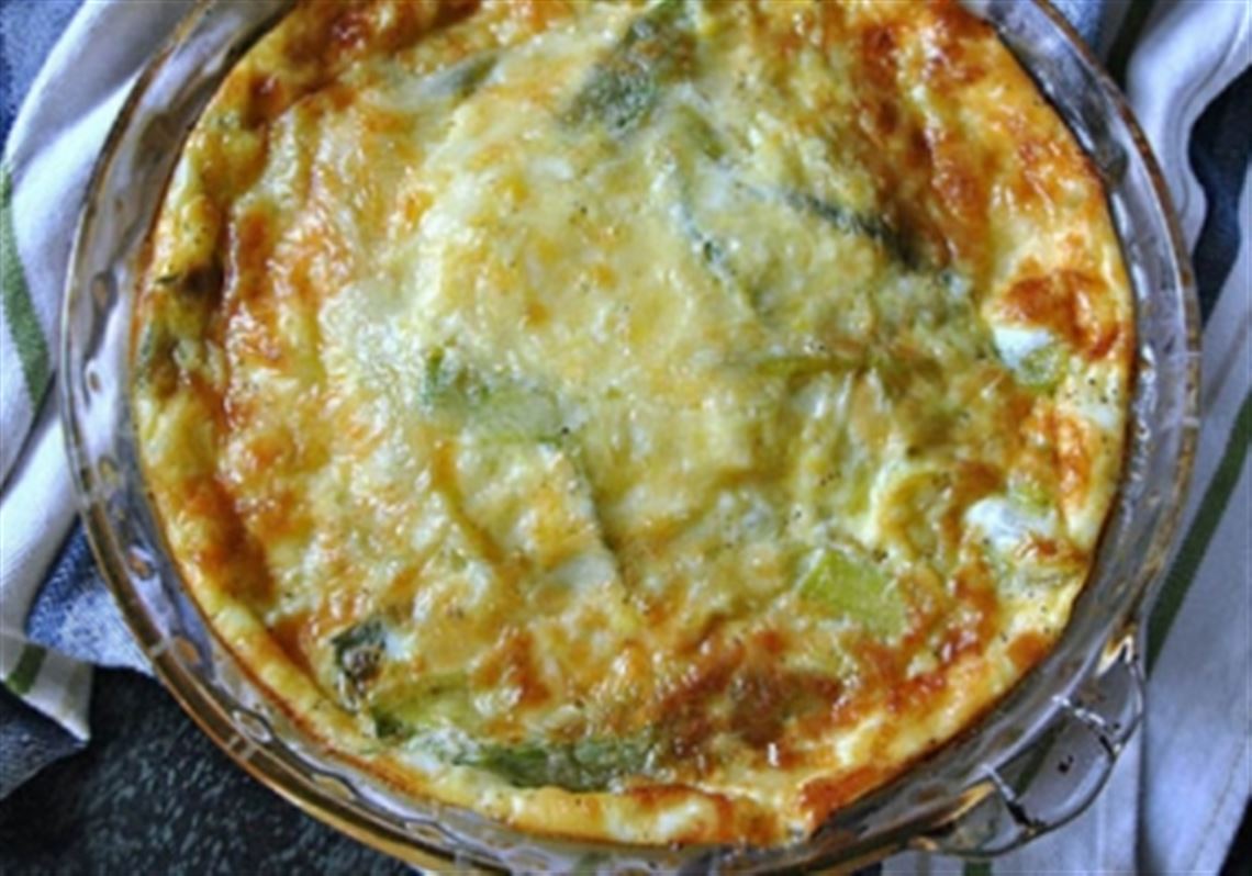 What's for Dinner Crustless Leek and Gruyere Quiche Pittsburgh Post