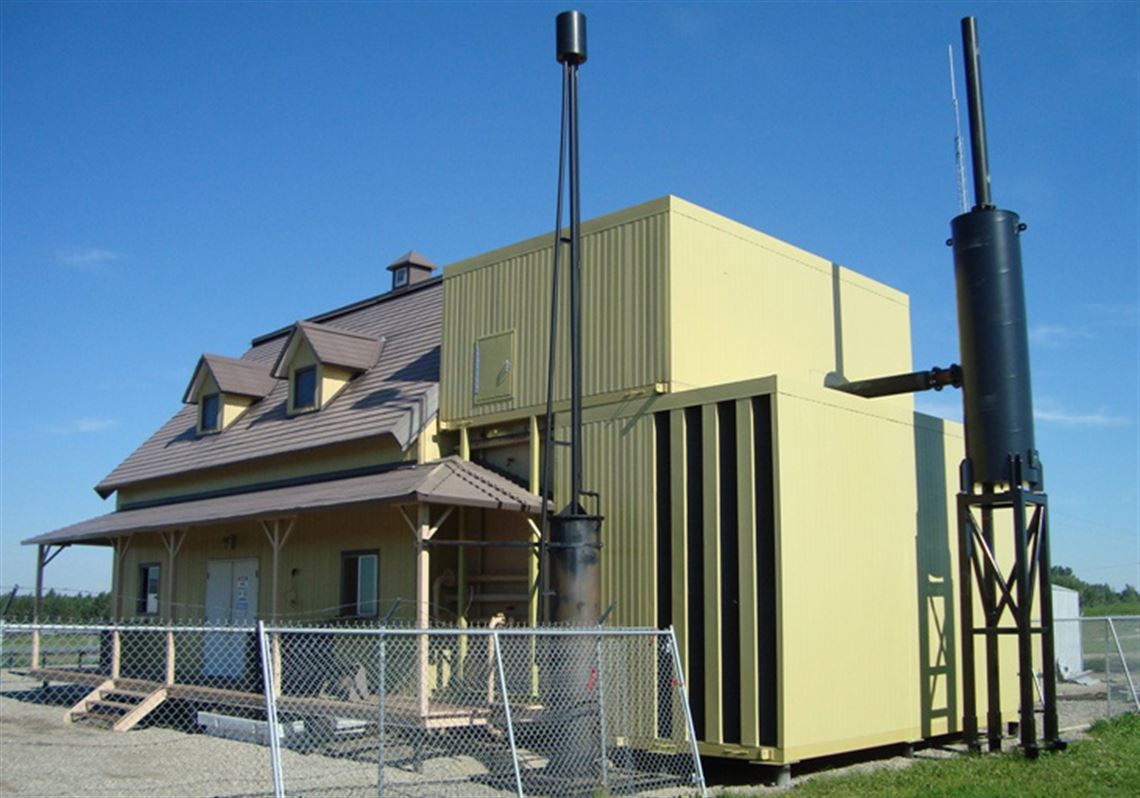 Hiding in plain sight Noise muffling structures made to look like