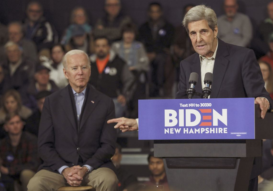 John Kerry rallies with Joe Biden, evoking some 2004 parallels | Pittsburgh  Post-Gazette