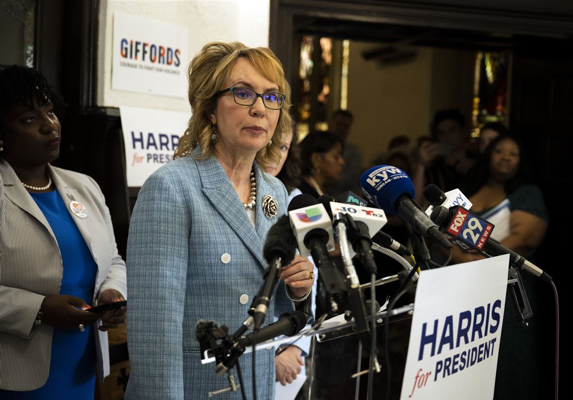 Former Rep. Gabrielle Giffords stumps for Kamala Harris in Philadelphia |  Pittsburgh Post-Gazette