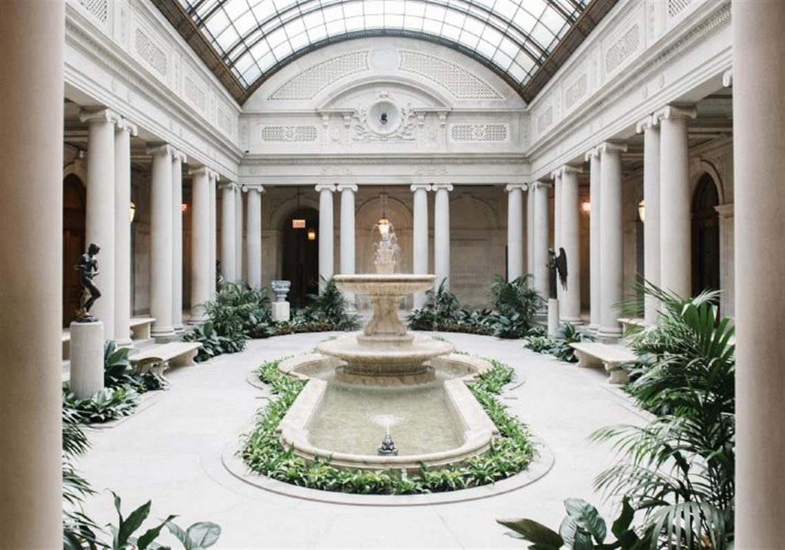The Garden Court's fountain now works at The Frick Collection in New York City, which reopens April 17.
