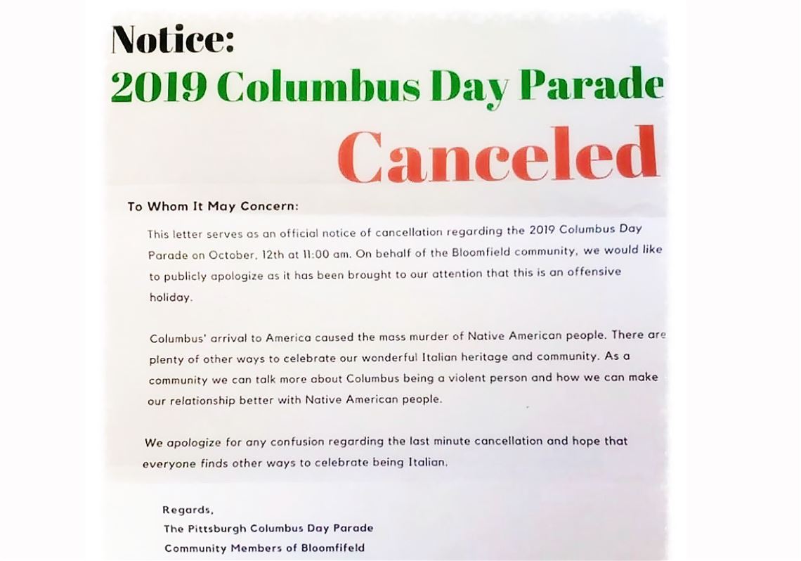 Bloomfield's Columbus Day parade is on, despite false flyers