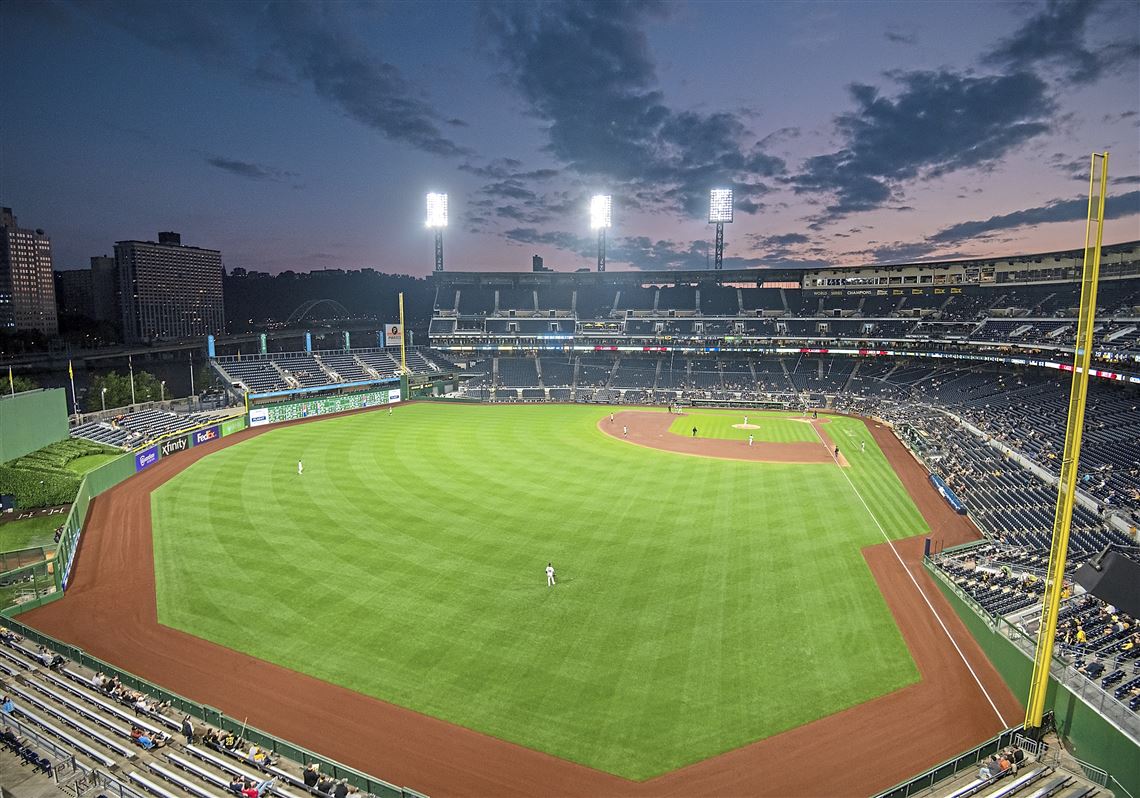 PITTSBURGH, PA - AUGUST 8: A general view of PNC Park from field level  during the game between the St. Louis Cardinals against the Pittsburgh  Pirates at PNC Park on August 8