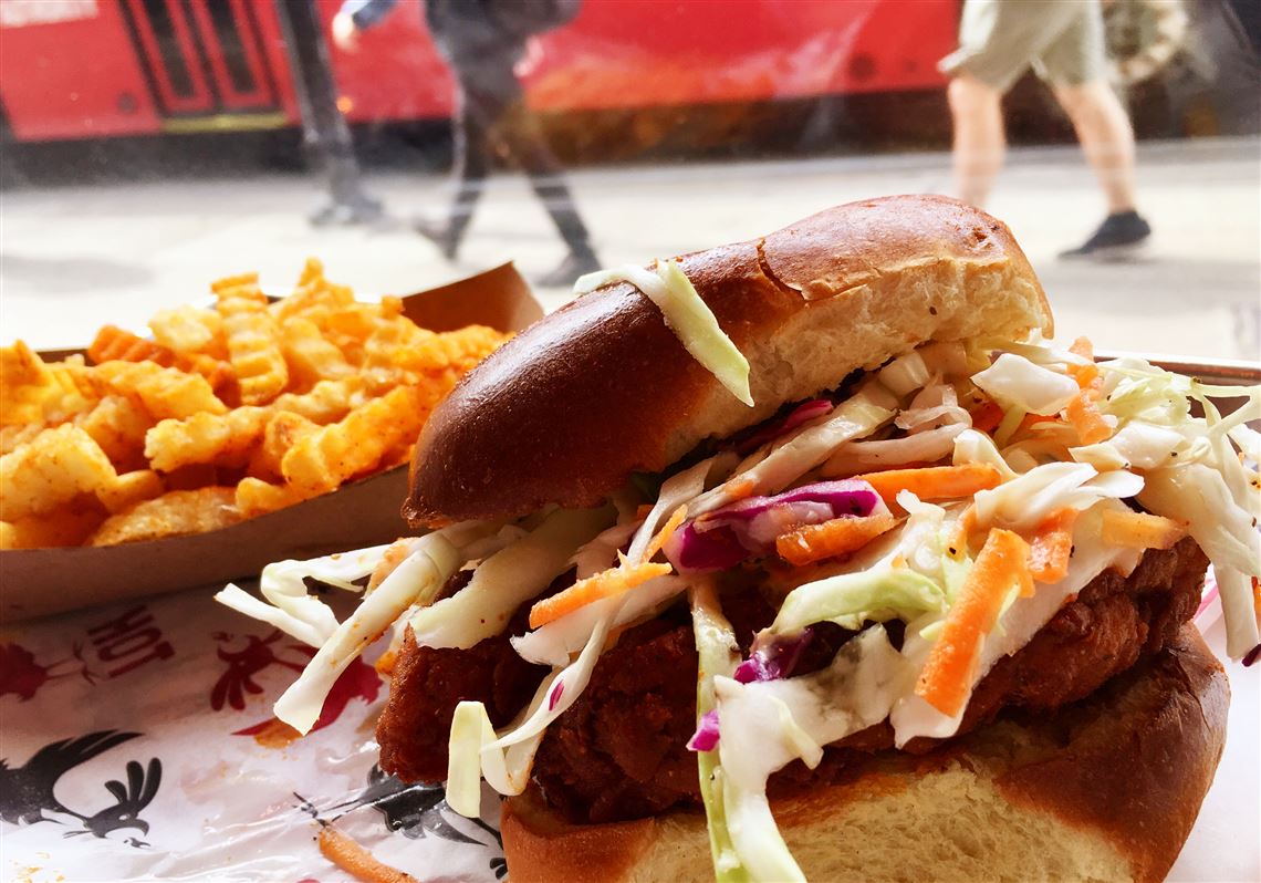 A Hot Chicken Sandwich At CHiKN In Oakland A Hot Chicken Sandwich At CHiKN In Oakland