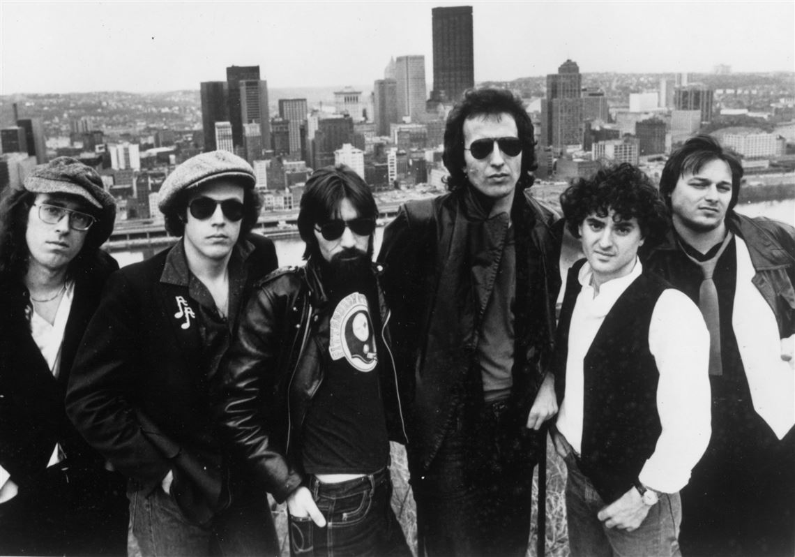 Iron City Houserockers in 1979: Gary Scalese, Marc Reisman, Art Nardni, Joe Grushecky, Ned E. Rankin and Gil Snyder.