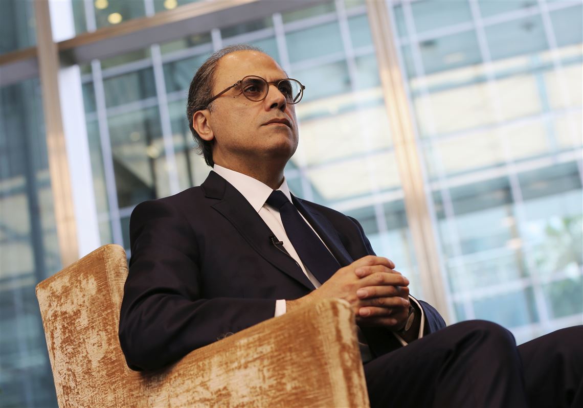 In this Tuesday, May 1, 2018 photo, Jihad Azour, the International Monetary Fund Director of the Middle East and Central Asia talks with the The Associated Press at the Dubai International Financial Center in Dubai, United Arab Emirates. The International Monetary Fund says nearly 23 percent of the Mideastâ€™s youth are unemployed and warns that unless deeper reforms are made, millions of Arab youth entering the labor market each year may not find jobs_ a key source of frustration during 2011â€™s Arab Spring protests. (AP Photo/Kamran Jebreili)