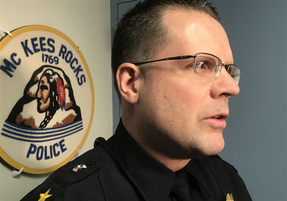 McKees Rocks Police Chief Richard Deliman talks Thursday morning about the meth lab police found a day earlier.