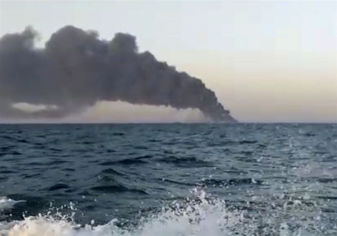 Iran S Largest Warship Catches Fire Sinks In Gulf Of Oman Pittsburgh Post Gazette