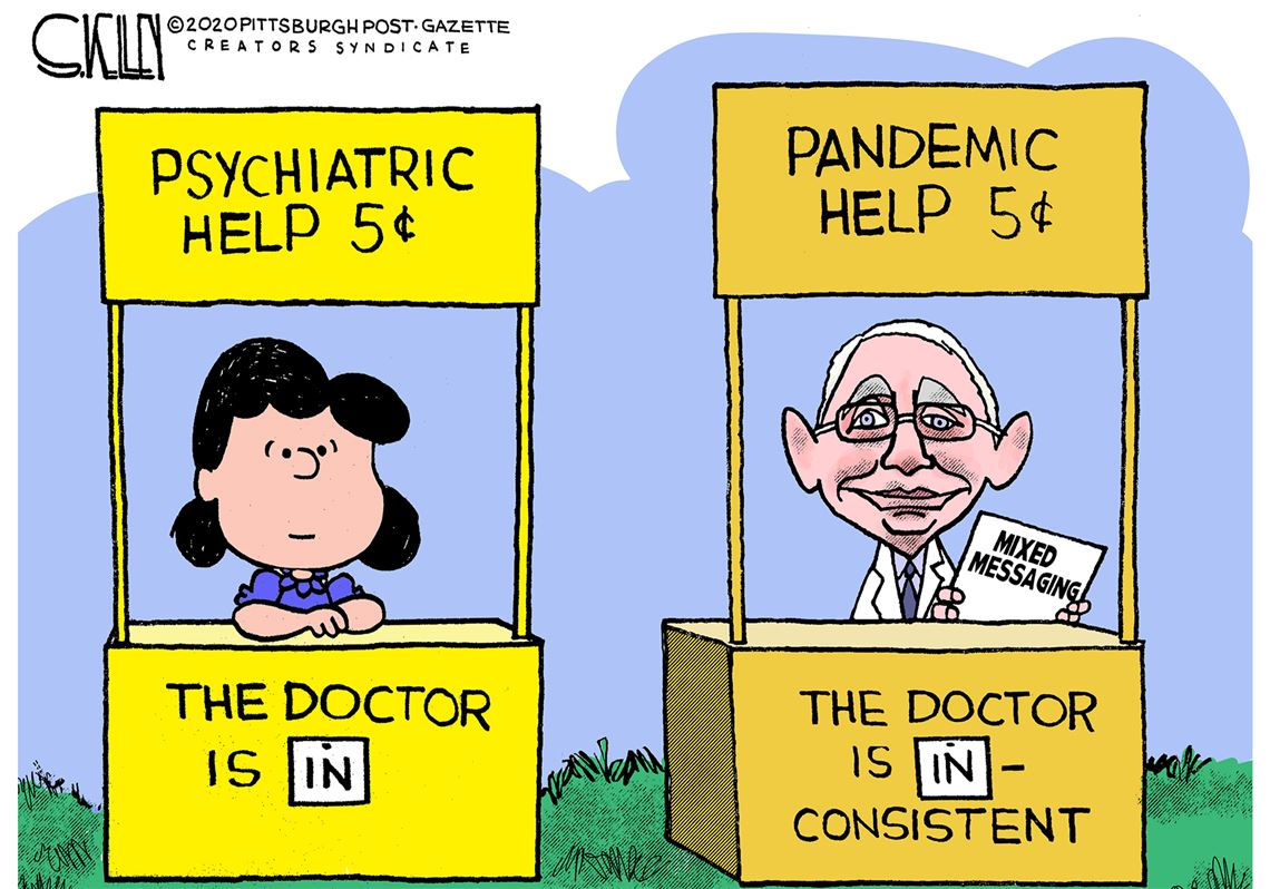 Cartoon undermines coronavirus advice | Pittsburgh Post-Gazette