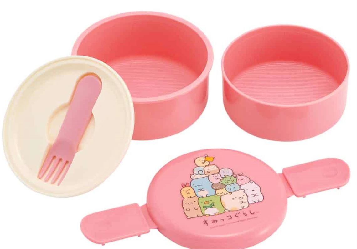 Kids Tiffin Lunch Box with Insulated Lunch Box Cover, Light Pink