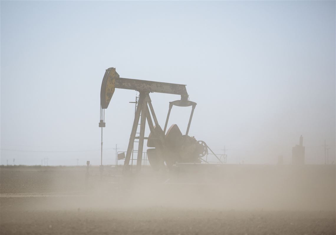 A pump jack operates near Sublette, Kan., on Sept. 25, 2020.