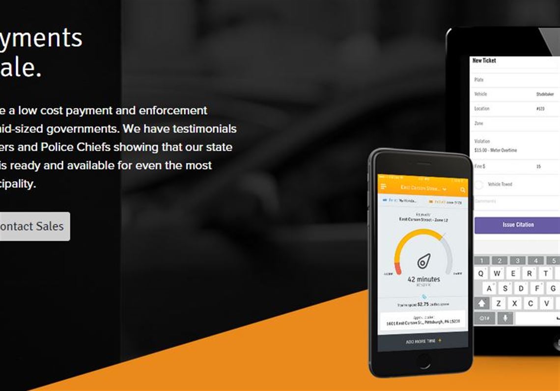 A screen capture from the site of Meterfeeder, a Braddock-based software developer.
