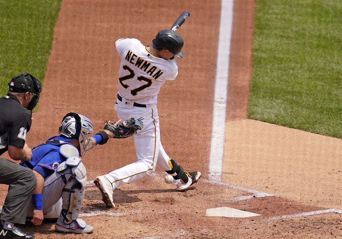 WATCH Pirates score three on one foot swinging bunt and ...