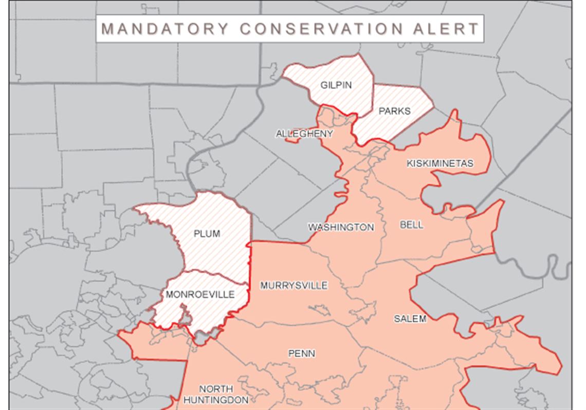 107,000 in Westmoreland County asked to conserve water Pittsburgh