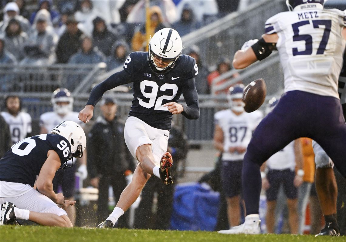 Penn State Kicker Jake Pinegar Playing Excellent Football Amid Difficult Weather Conditions 4183