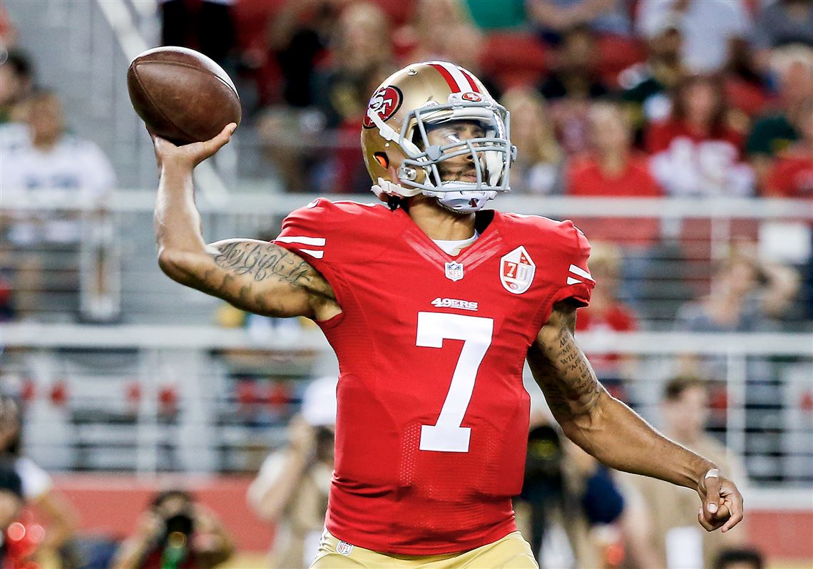 San Francisco 49ers' Colin Kaepernick refuses to stand for