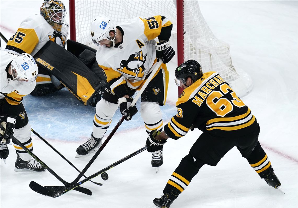 Boston's Brad Marchand doesn't believe actions against Tristan Jarry were 'suspension-worthy' 