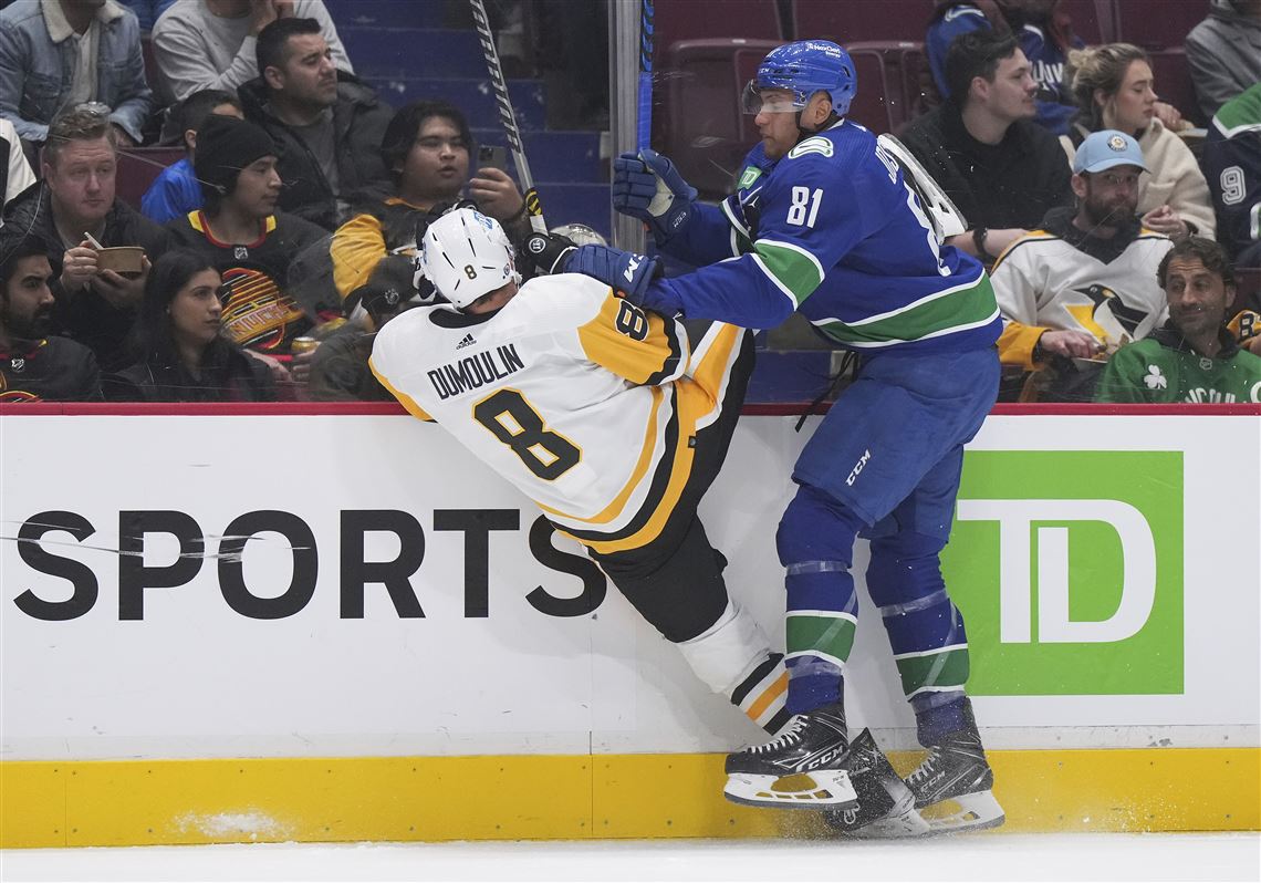 Penguins skid hits 3 after a lethargic loss to lowly Canucks Pittsburgh Post-Gazette