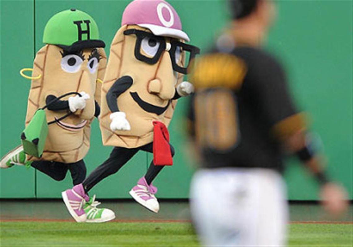 Pirates' Pierogi Race was so close it had to go to replay in the booth  before determining a winner