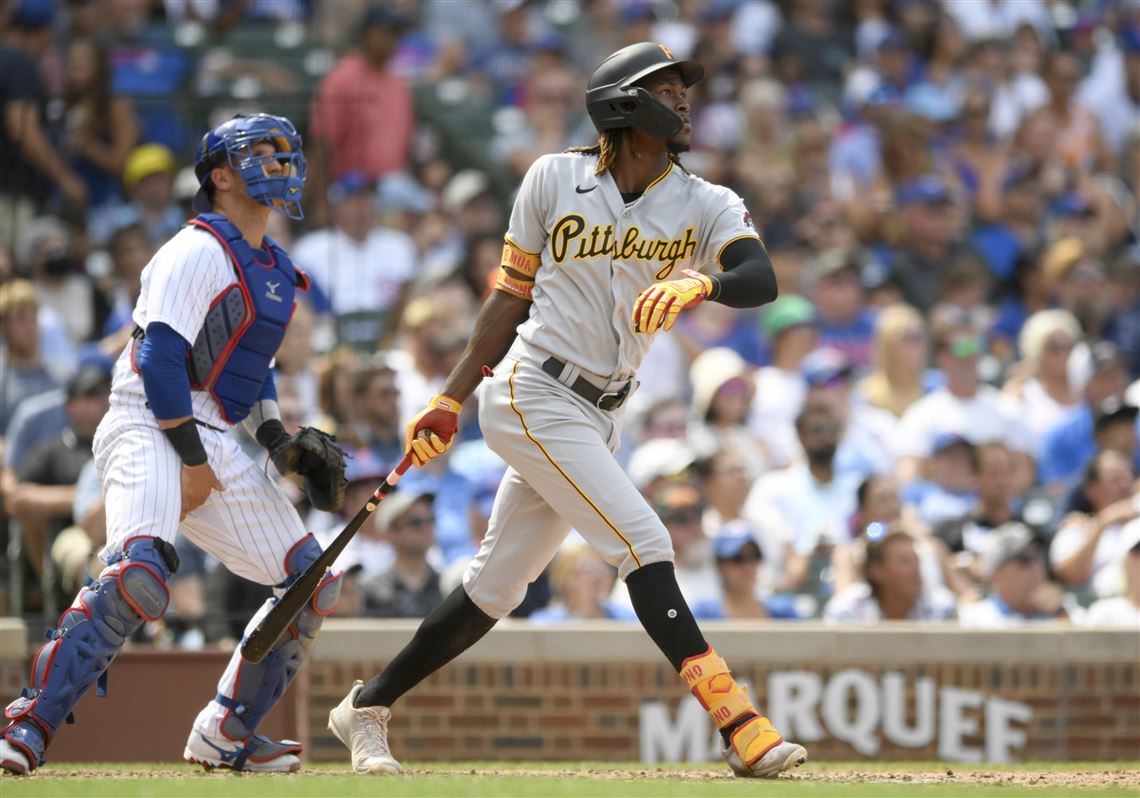 Ke'Bryan Hayes Pittsburgh Pirates Unsigned Two-Run Home Run Photograph