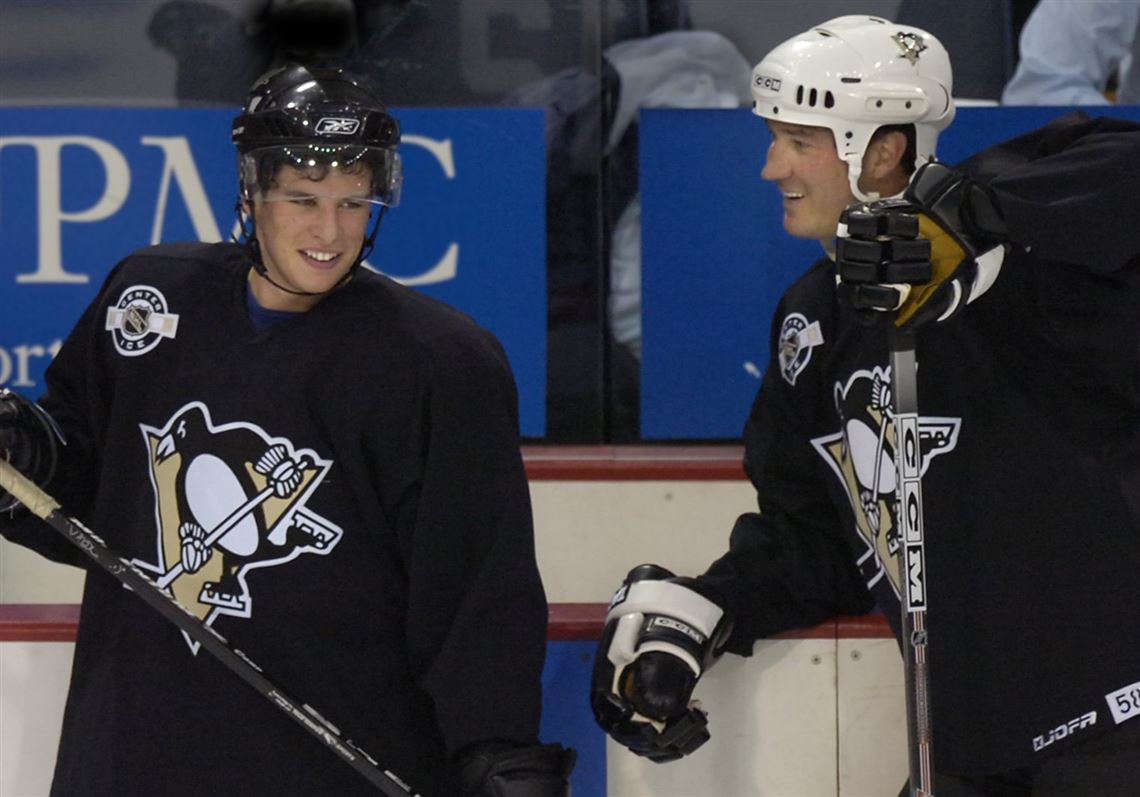 Penguins' Sidney Crosby is asked: Is he better than Mario Lemieux?