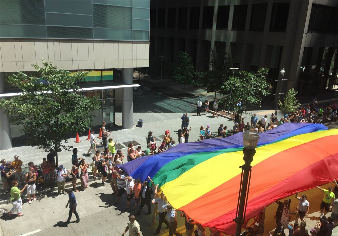 At Pittsburgh PrideFest, celebration gives way to silence Pittsburgh