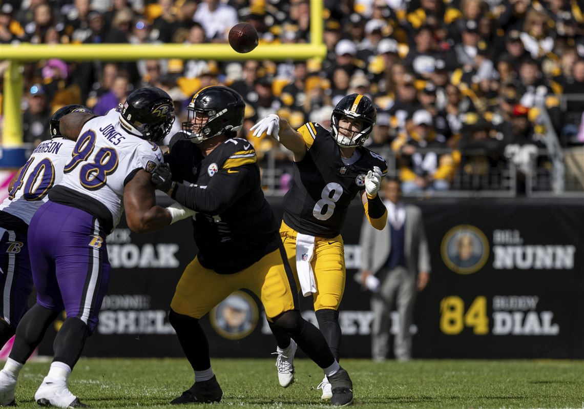 Pittsburgh Steelers QB Kenny Pickett May Be Out Sunday vs. Baltimore Ravens  With Knee Injury - Sports Illustrated Baltimore Ravens News, Analysis and  More