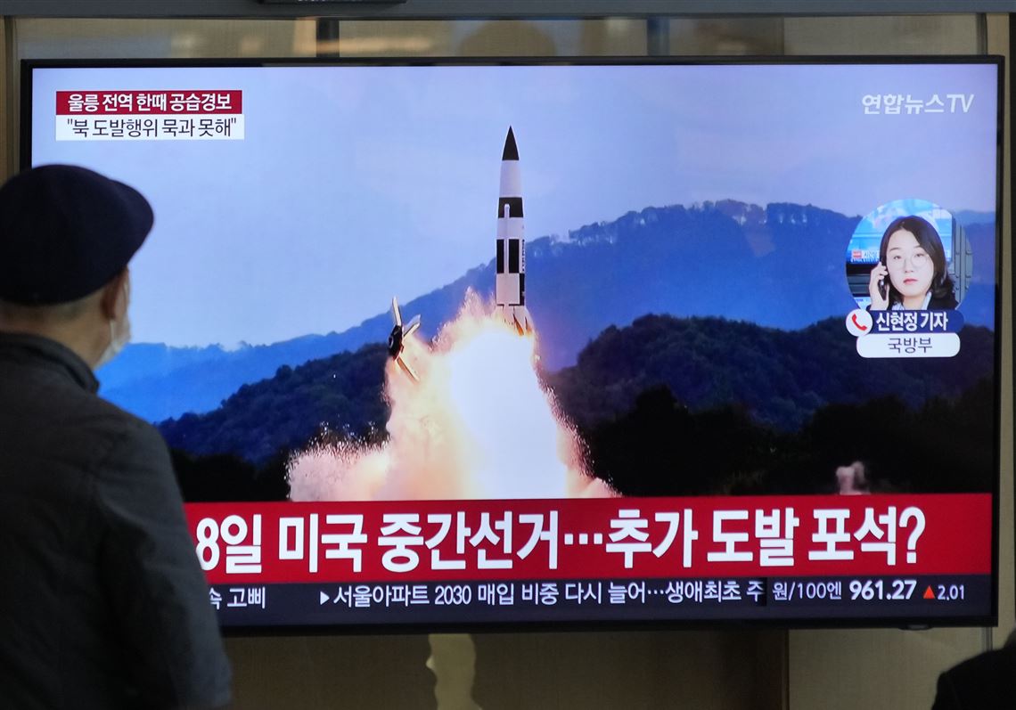 North Korea fires 23 missiles, prompting air-raid alert in South |  Pittsburgh Post-Gazette