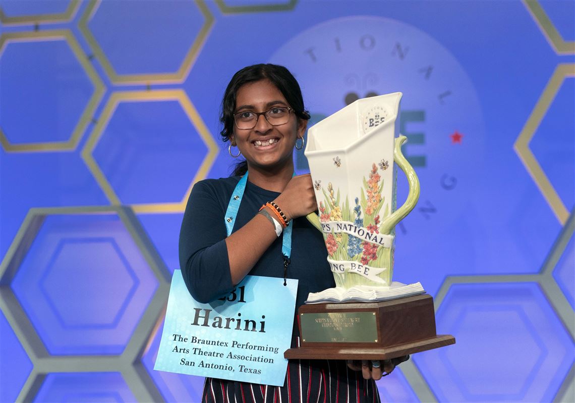 Harini Logan wins national spelling bee in 1st-ever tiebreaker | Pittsburgh  Post-Gazette