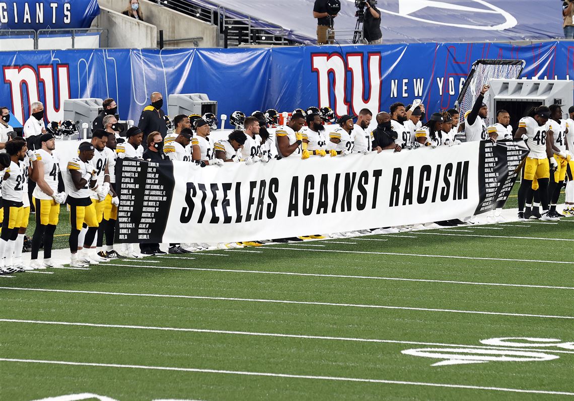 New York Giants, Pittsburgh Steelers make social justice statements prior  to kickoff - ESPN