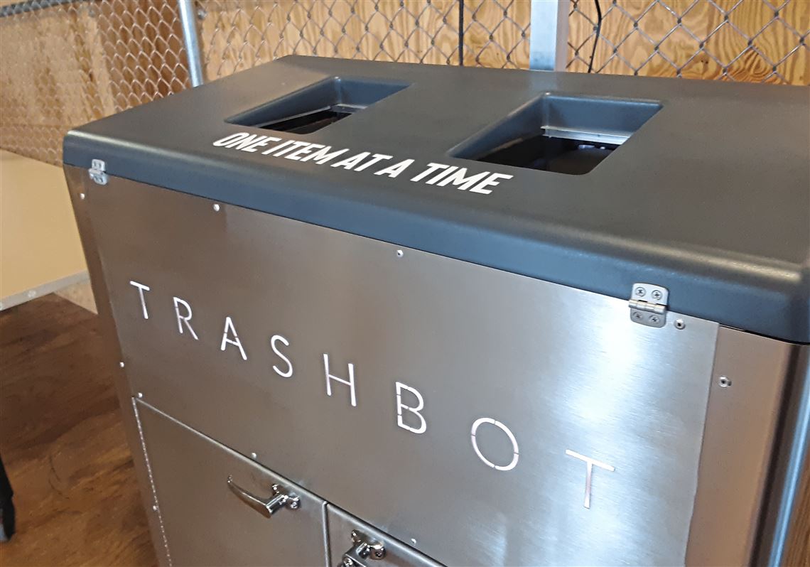 Pttsburgh startup Clean Robotics began out of AlphaLab, an East Liberty startup accelerator. The TrashBot has a screen above it that shows the inside of the sorting process, as well as educational videos about what is and isn't recyclable.  