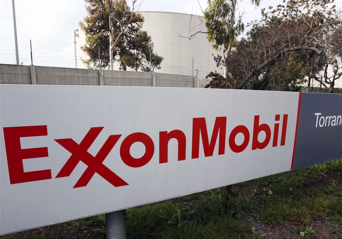 FILE - This Jan. 30, 2012, file photo, shows the sign for the Exxon Mobil Torrance Refinery in Torrance, Calif. On Friday, April 21, 2017, the Trump administration denied a request from Exxon Mobil to waive U.S. sanctions against Russia and allow it to resume oil drilling around the Black Sea. (AP Photo/Reed Saxon, File)