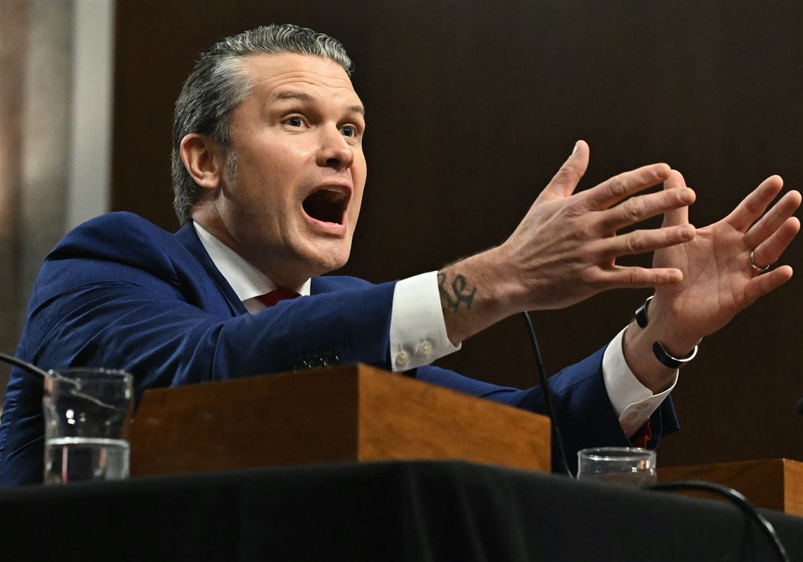 Pete Hegseth confronts allegations of misconduct as senators grill Trump's  choice for Pentagon chief | Pittsburgh Post-Gazette