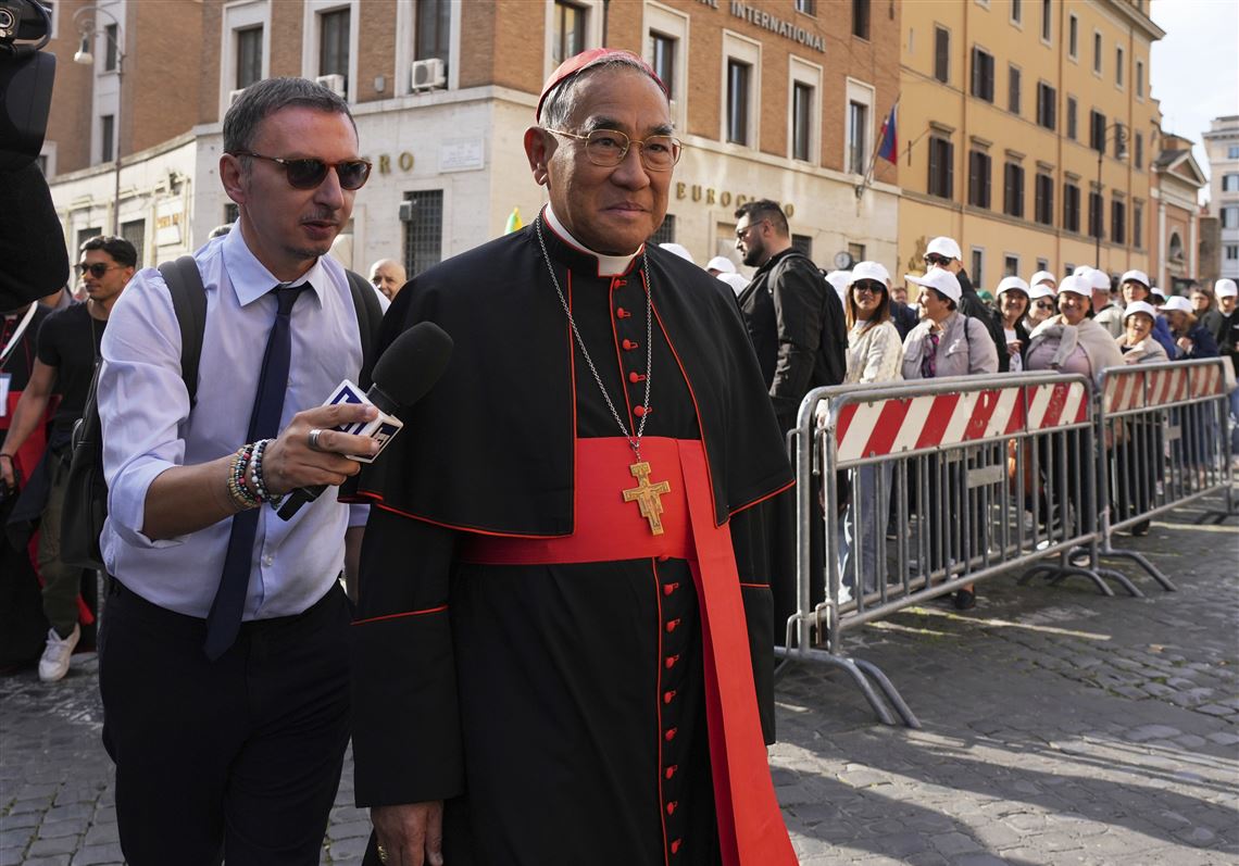 Vatican workers install Sistine Chapel stove where ballots are burned  during conclave to elect pope | Pittsburgh Post-Gazette