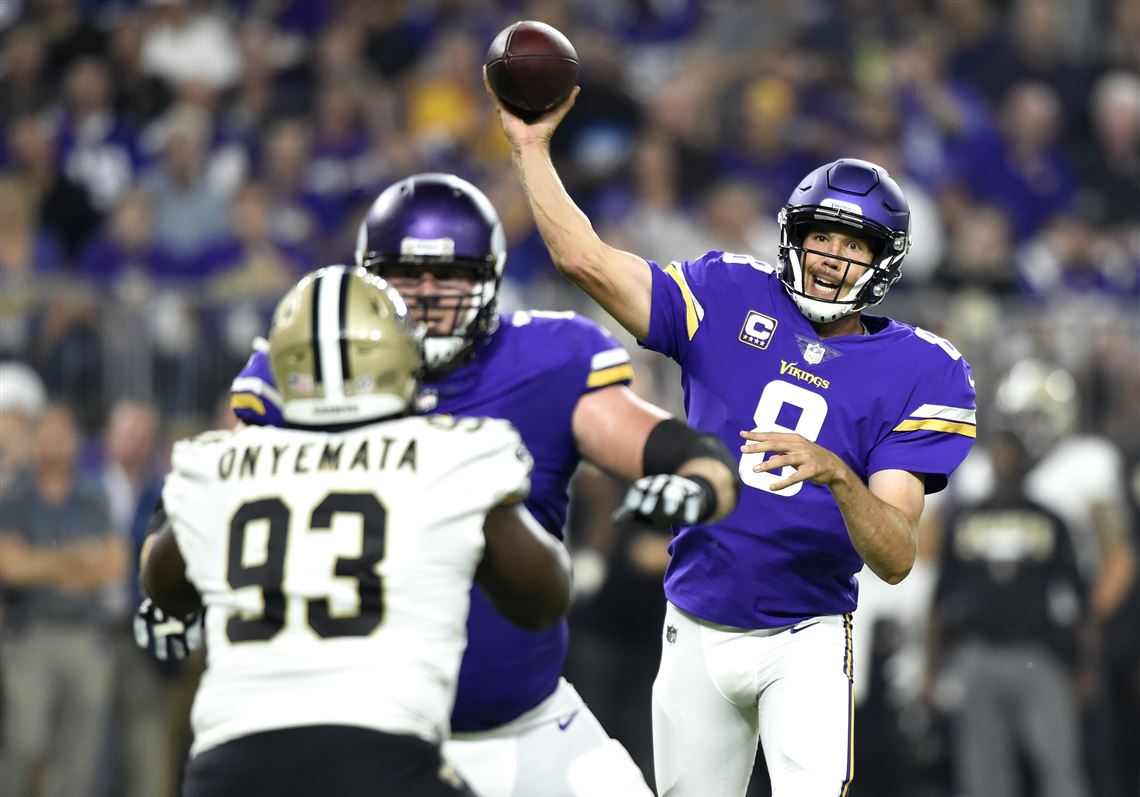 Vikings' Sam Bradford out vs. Pittsburgh