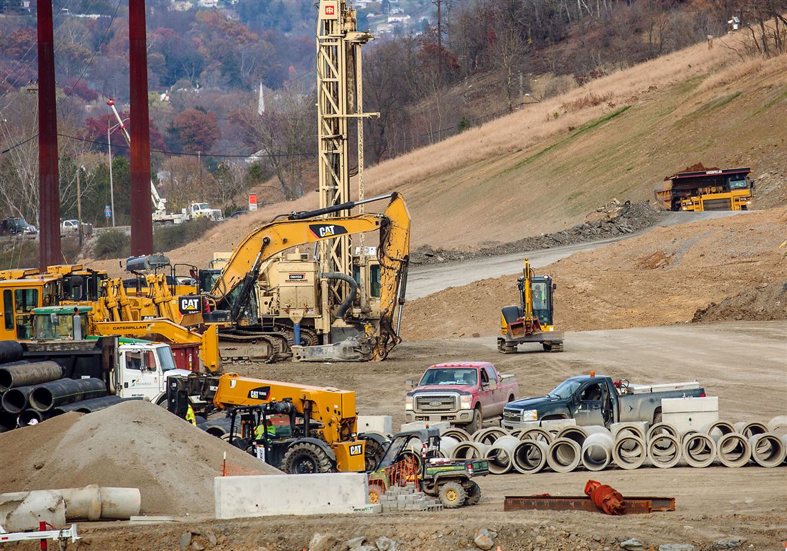 In this November photo, workers prepare the site of a multi-billion dollar petrochemical complex that Shell is building in Potter and Center townships, Beaver County.