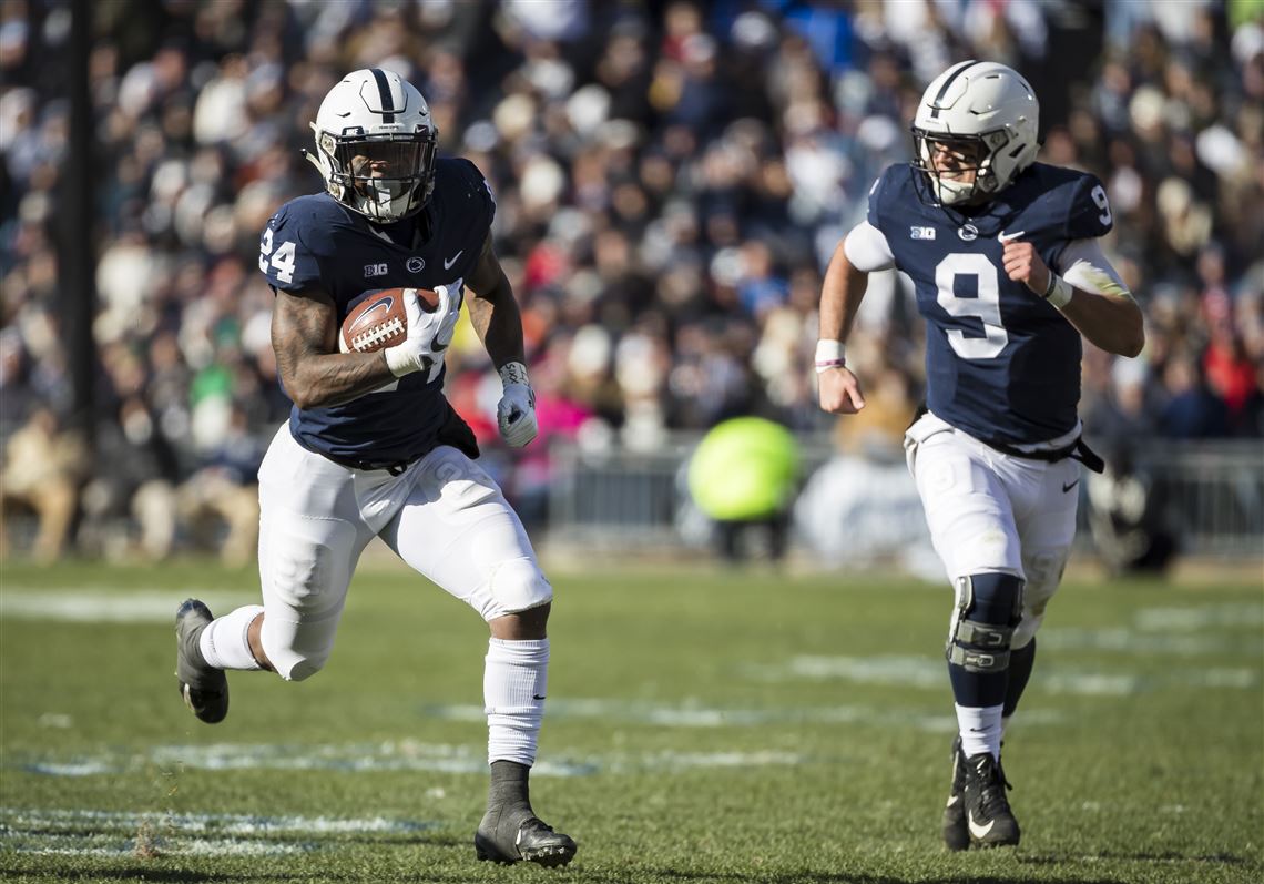 Penn State Nittany Lions Wide Receiver Jahan Dotson runs with the