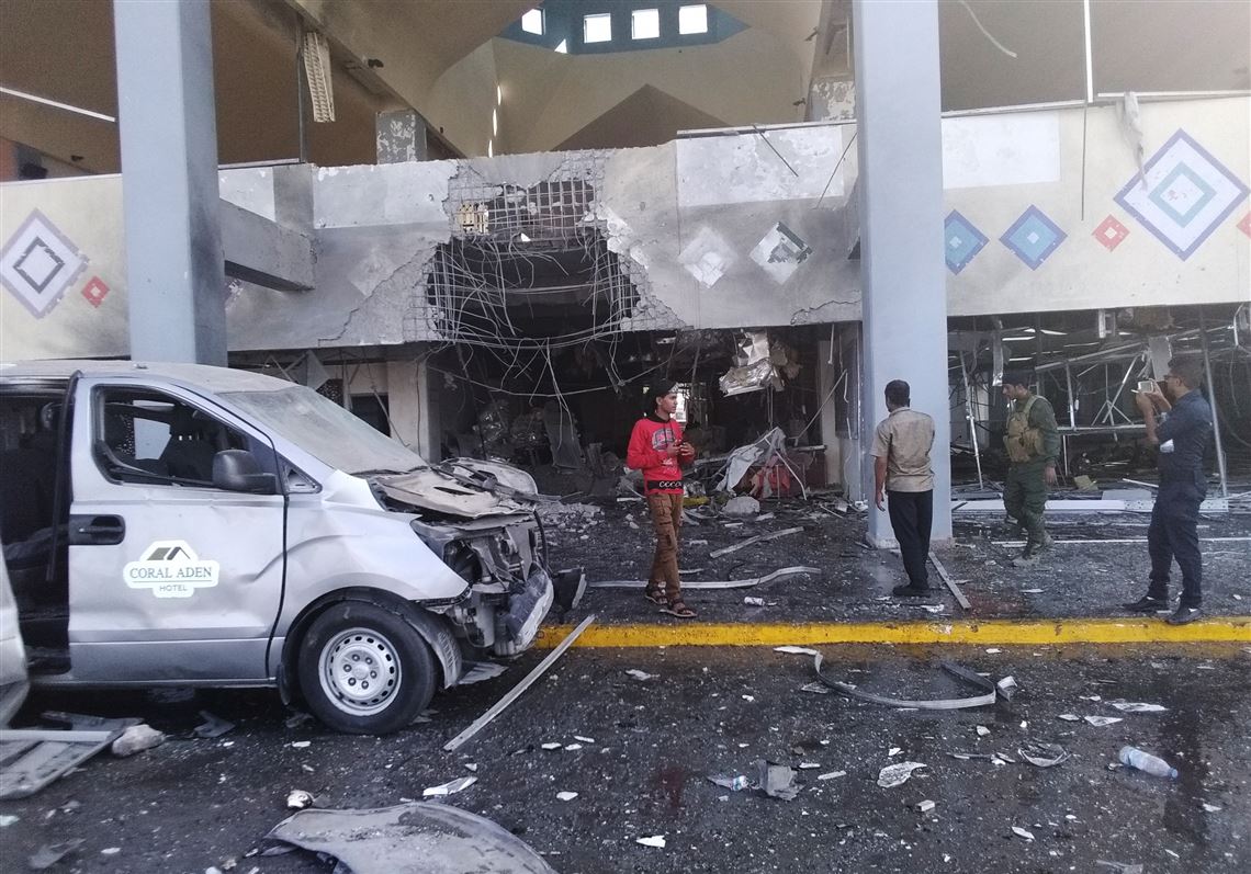 Explosions rock Aden airport, killing at least 5, as new Yemen government arrives