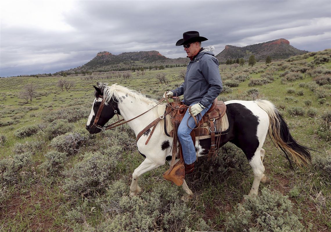 FILE - In this July 30, 2017 file photo, U.S. Interior Secretary Ryan Zinke speaks during a news conference near Gold Butte National Monument in Bunkerville, Nev.  Zinke appears to be carving out an exception for his home state from the Trump administrationâ€™s agenda to open more public lands to natural resources development. Zinke wants to curb mining in Montana outside Yellowstone National Park. Heâ€™s also recommending Trump create a new national monument on 130,000-acres of forest land in northwest Montana while shrinking monuments in several other states. (Steve Marcus/Las Vegas Sun via AP, File)  /Las Vegas Sun via AP)