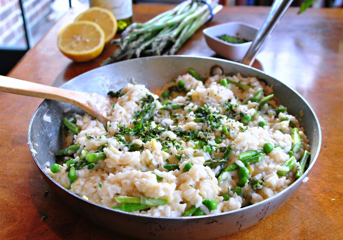 Let S Eat Spring Vegetable Risotto Pittsburgh Post Gazette   Asparagusrisotto3 2 1567650731 