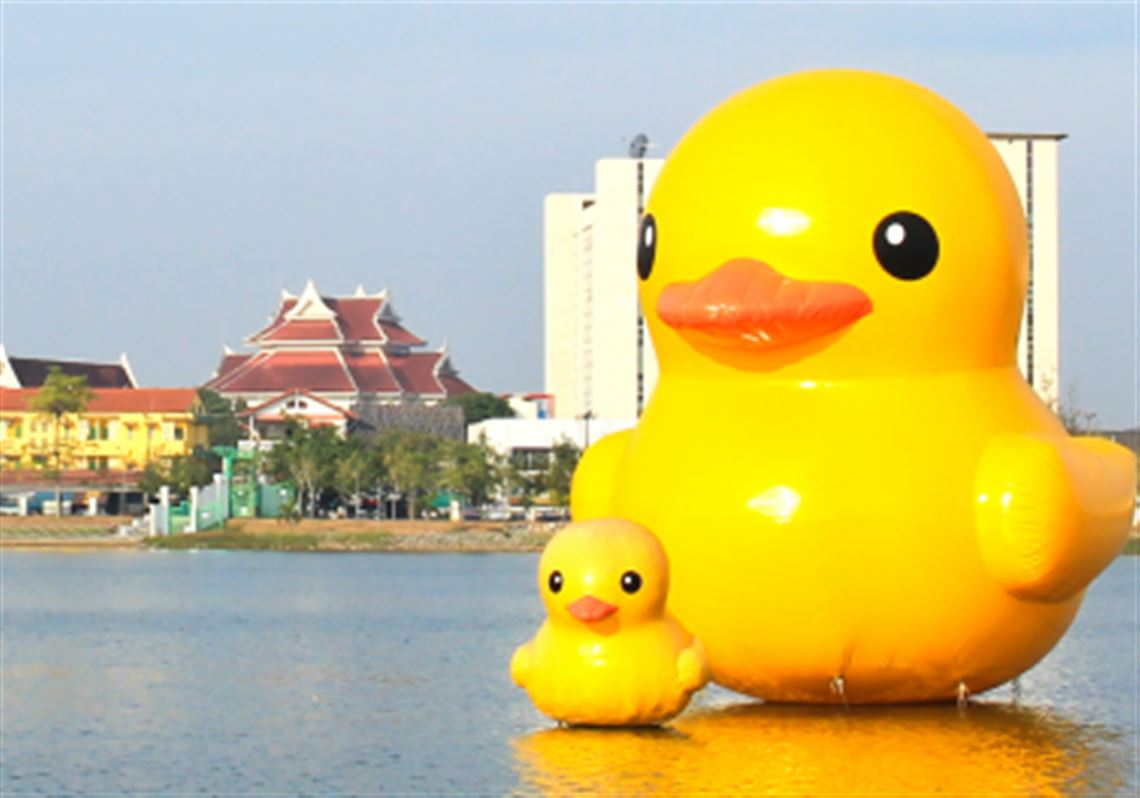 oversized rubber ducky