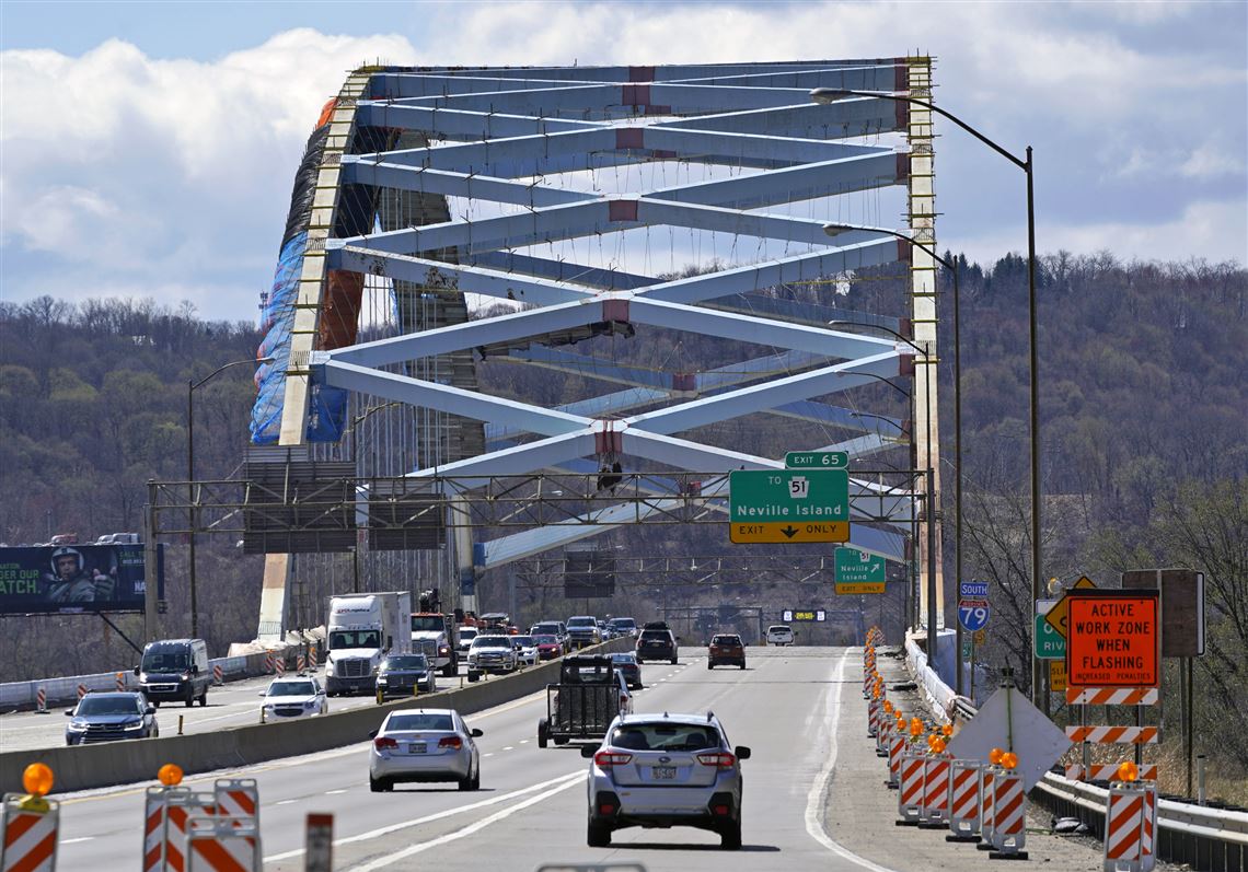 Neville Island Bridge on Interstate 79 closes to southbound traffic for the first of four weekends starting Friday