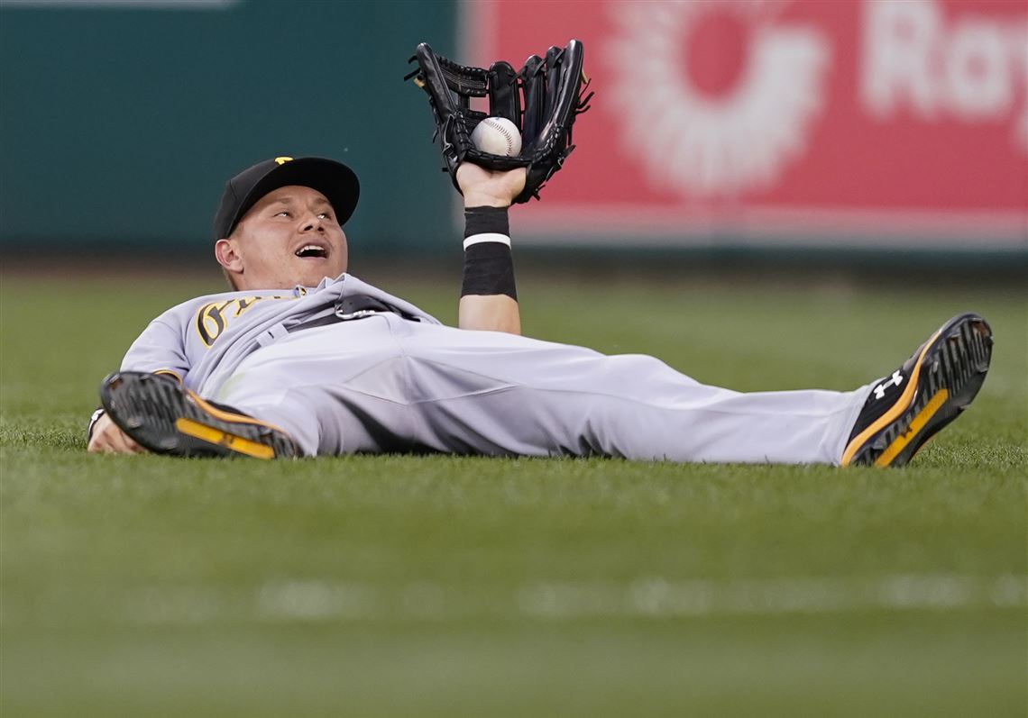 Josh Bell playing in Indianapolis' outfield - Bucs Dugout