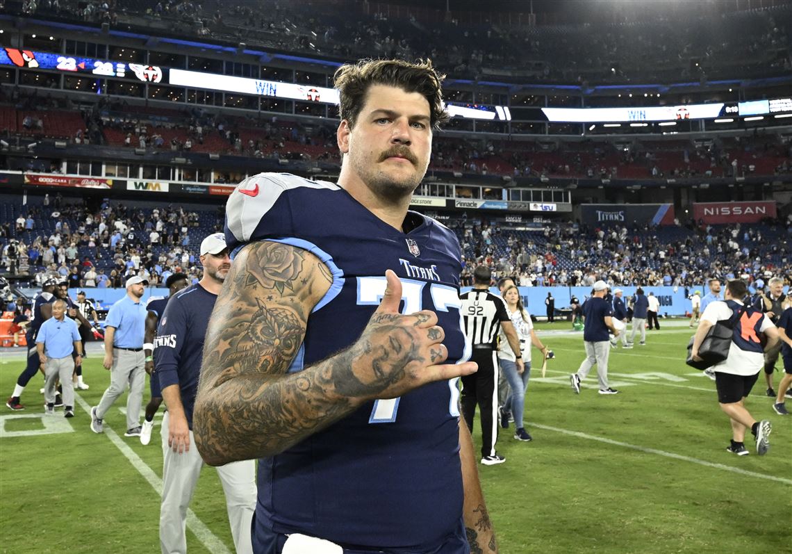 David Long of the Tennessee Titans leaves the field after a game