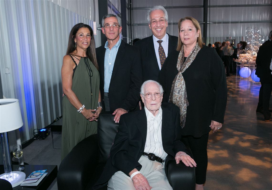 From back left, Ilene Ross, Jimmy Ross, Ben Simon, Joann Simon and seated is Kenny Ross 