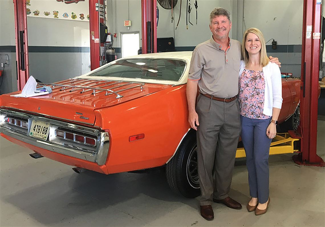 Clemente's MVP car charges into the Vintage Grand Prix